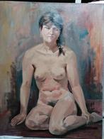 Naakt op olie op doek, Antiek en Kunst, Ophalen