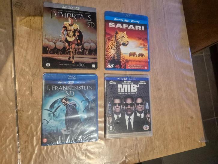 4 Blu-ray 3D films, CD & DVD, DVD | TV & Séries télévisées, Comme neuf, À partir de 16 ans, Enlèvement