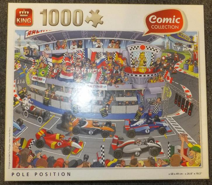 Puzzel - King 1000 - Comic Collection, Pole Position, Hobby & Loisirs créatifs, Sport cérébral & Puzzles, Utilisé, Puzzle, 500 à 1500 pièces