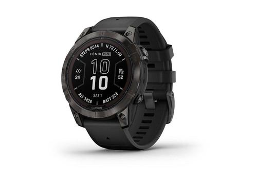 NOUVEAU Garmin Fenix 7 Pro Sapphire Solar, DLC gris carbone, Bijoux, Sacs & Beauté, Montres de sport, Neuf, Noir, Distance, Bandage calorique