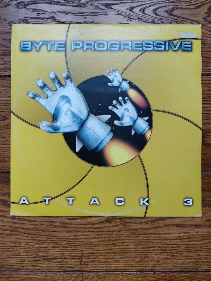 Disque Vinyl : Various - Byte Progressive Attack 3, Cd's en Dvd's, Vinyl | Dance en House, Gebruikt, Ophalen of Verzenden