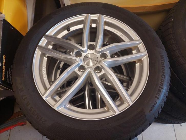 ALU velgen VW Passat met winterbanden - 215/55 R17, Auto-onderdelen, Banden en Velgen, Velg(en), Winterbanden, 17 inch, 215 mm