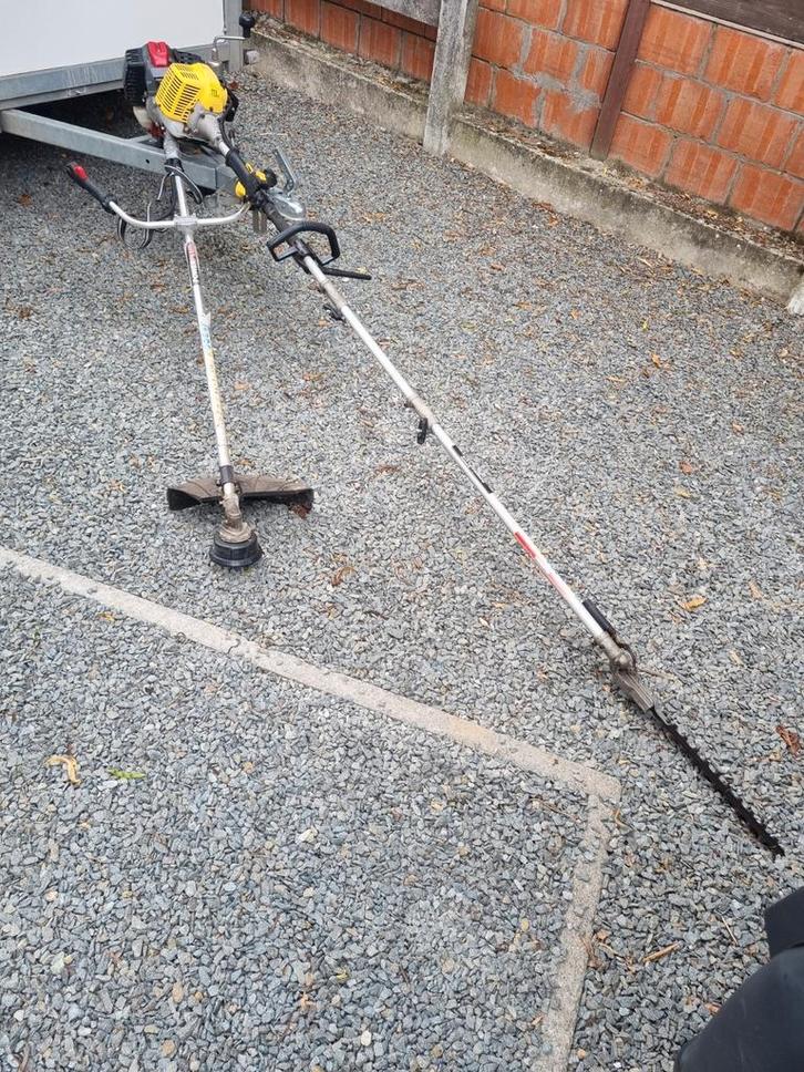 Bosmaaier en haagschaar op naft, Tuin en Terras, Bosmaaiers, Gebruikt, Benzine, Ophalen