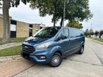 Ford Transit Custom 2020 met 64.000km, Auto's, Bluetooth, Blauw, 5 deurs, Particulier