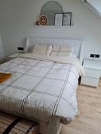 Bed + nachtkastjes + opbergboxen onderin, Huis en Inrichting, Slaapkamer | Boxsprings, Ophalen, Zo goed als nieuw