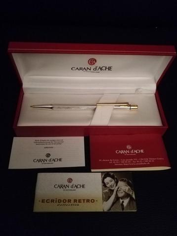 Nieuw vulpotlood caran d'ache ecridor rétro rhodium coated  beschikbaar voor biedingen