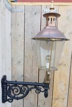 Klassieke koperen muurlantaarn - WK32 buitenlamp gietijzer, Antiek en Kunst, Curiosa en Brocante, Ophalen of Verzenden