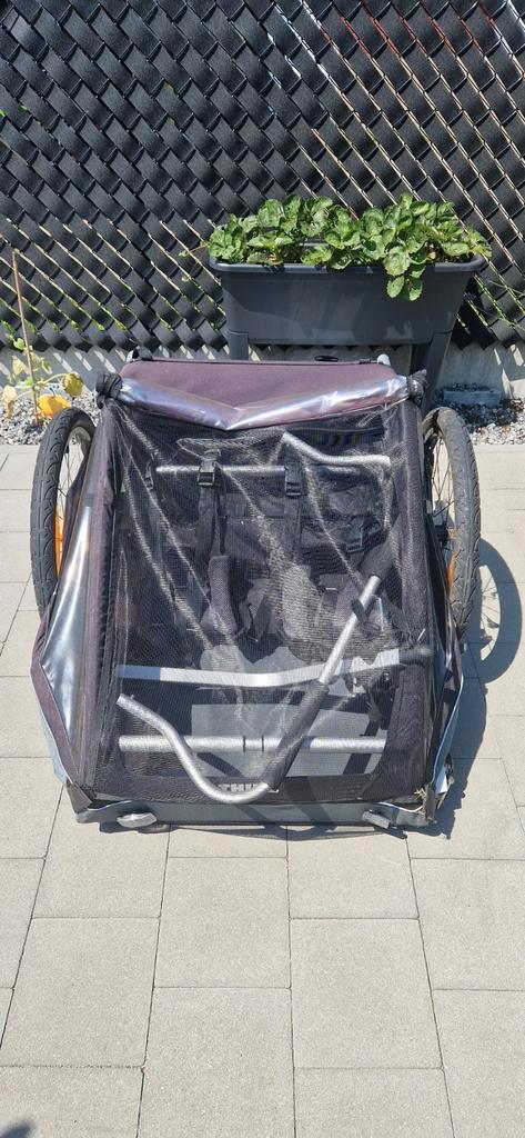 Thule coaster 2XT kinderkar, Fietsen en Brommers, Fietsaccessoires | Aanhangwagens en Karren, Gebruikt, Kinderkar, 40 tot 60 kg