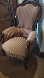 Fauteuil bergère  Louis Philippe noyer, Ophalen