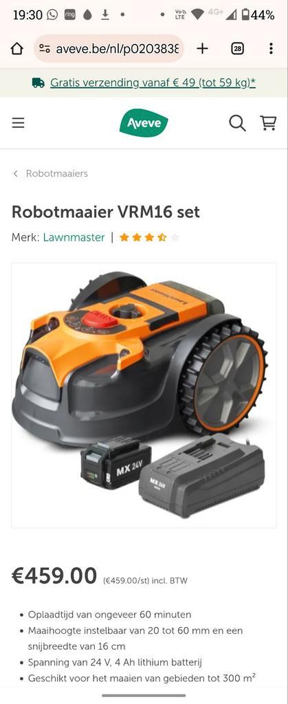 Lawnmaster autonome robotmaaier, Tuin en Terras, Robotmaaiers, Zo goed als nieuw, Ophalen of Verzenden