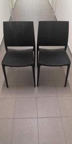 zwarte terrasstoelen, Ophalen, Nieuw, Kunststof, Stapelbaar