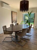 Living tafel en stoelen, Huis en Inrichting, Complete eetkamers, Gebruikt, 6 tot 8 stoelen, Ophalen
