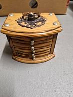 Onderzetters in houten box, Enlèvement ou Envoi, Comme neuf, Verre ou Tasse