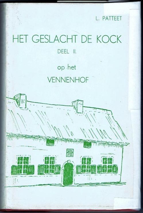 Het geslacht De Kock, Langdorp, Lukas Patteet, Livres, Histoire & Politique, Utilisé, Enlèvement ou Envoi