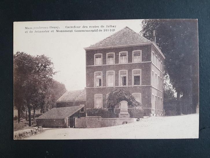 Postkaart Mamgombroux Heusy Carrefour Jalhay Jehanster, Verzamelen, Postkaarten | België, Ongelopen, Luik, 1920 tot 1940, Ophalen of Verzenden