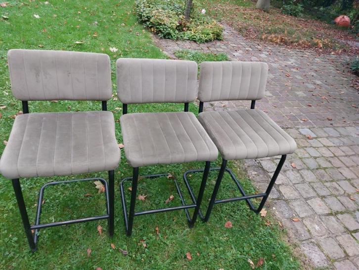 Barkrukken 3x - super prijs! 15 EUR/COMPLEET, Huis en Inrichting, Barkrukken, Gebruikt, 90 cm of meer, Metaal, 3 krukken, Met voetsteun