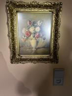 Peinture fleurs largeur 32cm hauteur 39cm, Antiquités & Art