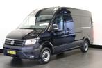 Volkswagen Crafter 2.0 TDI 140PK Automaat L4H3 EURO 6 - Airc, Auto's, Automaat, Zwart, Bedrijf, Diesel