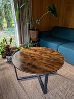 Salontafel hout, Huis en Inrichting, Tafels | Salontafels, Ophalen, Zo goed als nieuw, Metaal