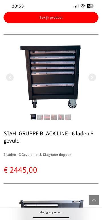 Servante stahlgruppe neuve beschikbaar voor biedingen