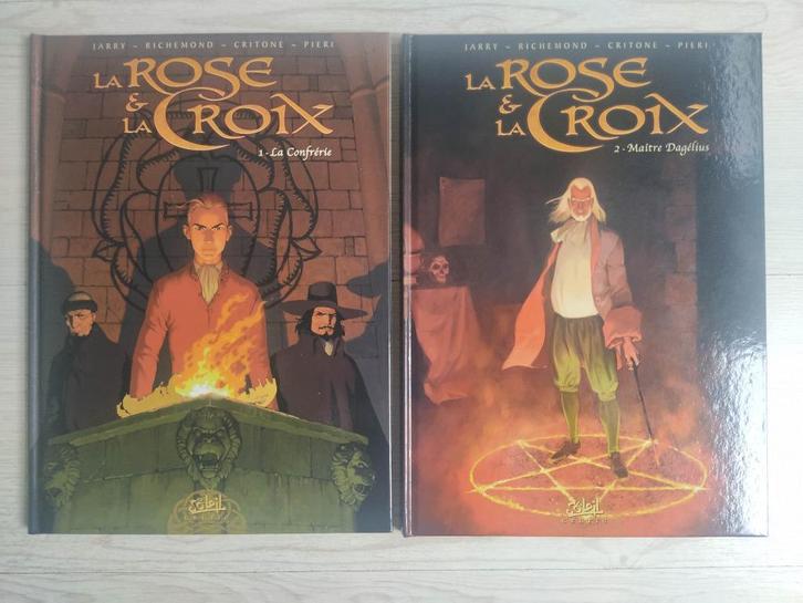 La rose et la Croix 1 et 2 comme neuves, Boeken, Stripverhalen, Zo goed als nieuw, Meerdere stripboeken, Ophalen of Verzenden