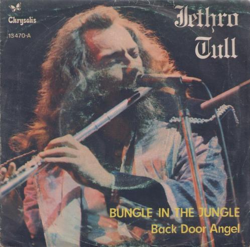 Jethro Tull – Bungle in the jungle / Back door angel  – Sing, Cd's en Dvd's, Vinyl Singles, Gebruikt, Single, Rock en Metal, 7 inch