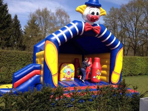 Groot Springkasteel Clowntje met glijbaan en obstakels, Kinderen en Baby's, Speelgoed | Buiten | Springkussens, Gebruikt, Ophalen