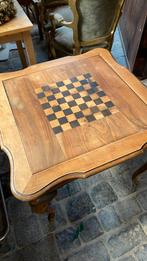 Antieke schaaktafel en kaart tafel, Ophalen
