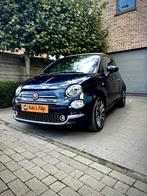 Super mooie fiat 500 c dolcevita hybride  als nieuw, Auto's, Voorwielaandrijving, Cabriolet, Blauw, Leder