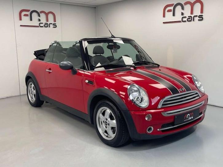 Mini One Cabrio 1.6i 16v bwj 2008/ Leder Aluvelgen Word geke, Auto's, Mini, Bedrijf, Te koop, Cabrio, ABS, Airbags, Airconditioning