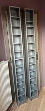 2x verticaal CD Opbergrek GRIJS, Huis en Inrichting, Ophalen, Gebruikt, 75 tot 150 discs, Hout