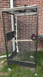 Ijzere kooi, Dieren en Toebehoren, Vogels | Hokken en Kooien, Ophalen, Gebruikt, Metaal, Vogelkooi