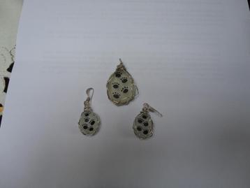 Set oorringen plus hanger, kattenpootjes, nieuw, Enlèvement ou Envoi, Neuf, Pendantes