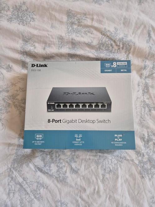 Dlink dsg-108, Computers en Software, Netwerk switches, Nieuw, Ophalen of Verzenden