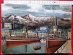 Bernard Buffet - Annecy, bateaux promenade 1973, Antiquités & Art, Enlèvement ou Envoi