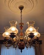 Antieke kroonluchter uit vroege 20e eeuw (1920 - 1950), Huis en Inrichting, Lampen | Kroonluchters, Ophalen, Zo goed als nieuw