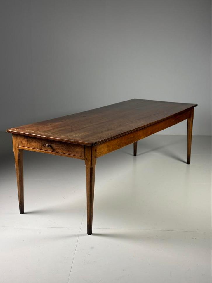 Franse boeren eettafel antiek 247cm, Antiek en Kunst, Antiek | Meubels | Tafels, Ophalen
