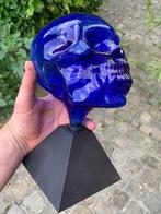 Lampe à plasma - Blue Skull, Huis en Inrichting, Ophalen of Verzenden, Gebruikt, Glas, Minder dan 50 cm