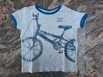 Mt 92 Grijze T-shirt blauwe fiets, Gebruikt, Ophalen of Verzenden, Shirt of Longsleeve, Jongen