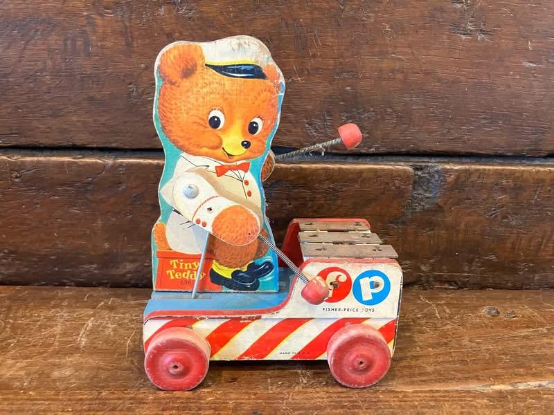 Jouet ancien Fisher Price Tiny Teddy, Antiek en Kunst, Antiek | Speelgoed, Ophalen of Verzenden