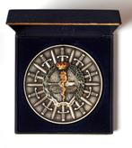 17 Médische Cie - Drago medaille in zijn doos, Verzamelen, Verzenden, Landmacht, Embleem of Badge