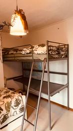 Hoogslaper 90x200,antraciet., Huis en Inrichting, Ophalen, Gebruikt, Eenpersoons, 160 tot 180 cm