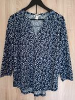 Donkerblauwe blouse H&M maat S, Gedragen, Blauw, H&M, Ophalen of Verzenden