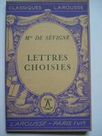 3. Madame de Sévigné Lettres choisies Classiques Larousse 19, Livres, Littérature, Comme neuf, Marie de Rabutin-Chantal, Europe autre