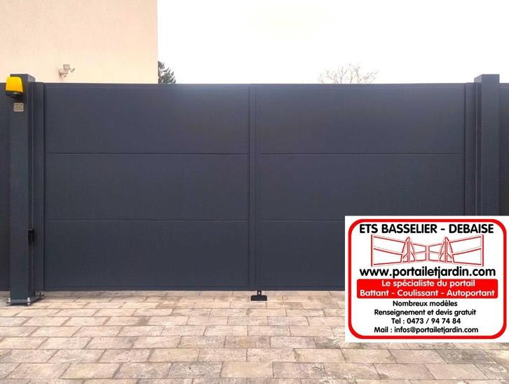 Barrière portail Colarus 4 double battant manuel ou motorisé, Bricolage & Construction, Châssis & Portes coulissantes, Neuf, Enlèvement