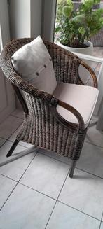 Zetel in riet, Huis en Inrichting, Ophalen, Zo goed als nieuw
