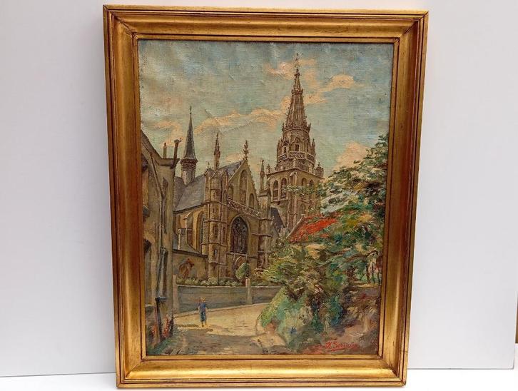 oud schilderij ALBERT SERVAES (1883-1966), Antiek en Kunst, Kunst | Schilderijen | Klassiek, Ophalen of Verzenden