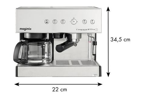 MAGIMIX Espressomachine 2 in 1, Elektronische apparatuur, Koffiezetapparaten, Nieuw, Gemalen koffie, Koffiepads en cups, Espresso apparaat