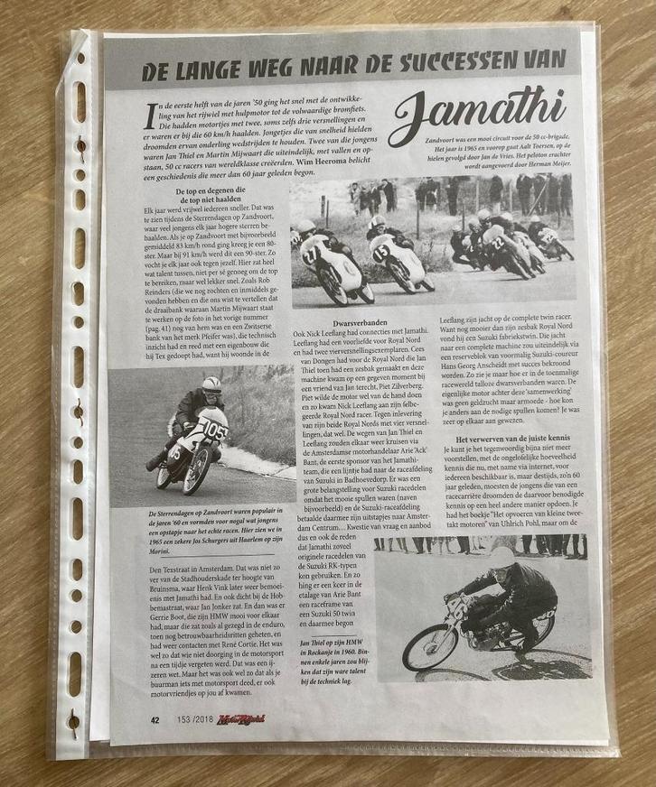 Unieke Map met documentatie Jamathi brommers / bromfiets, Fietsen en Brommers, Handleidingen en Instructieboekjes, Zo goed als nieuw