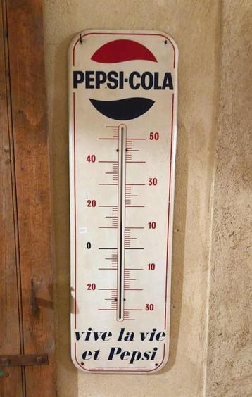 Pepsi reclamethermometer uit 1967 Franstalig beschikbaar voor biedingen